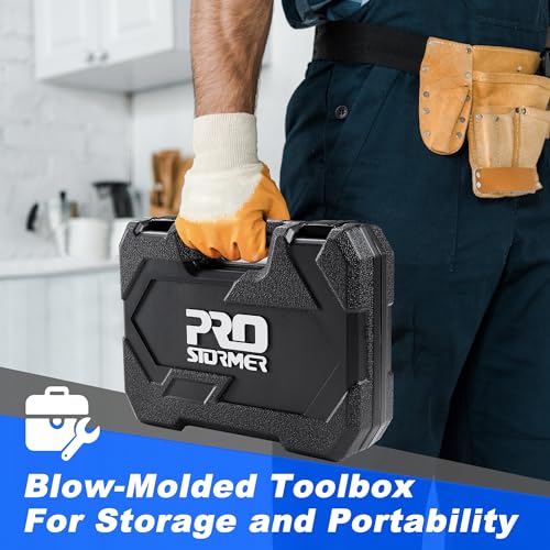 93-Piece Tool Kit, Small Starter Tool Set, Blue - view 6