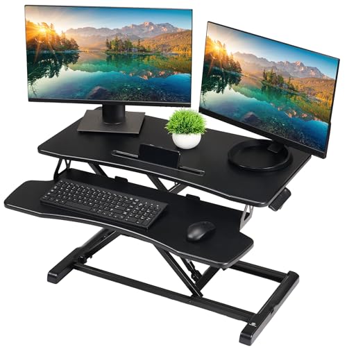 32 in Standing Desk Converter, Adjustable Workstation