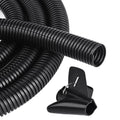 25FT - 1/2 Inch Split Wire Loom with Installation Tool - Black