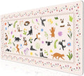 Cute Cat Desk Mat for Keyboard and Mouse,XXL Large Mouse Pad