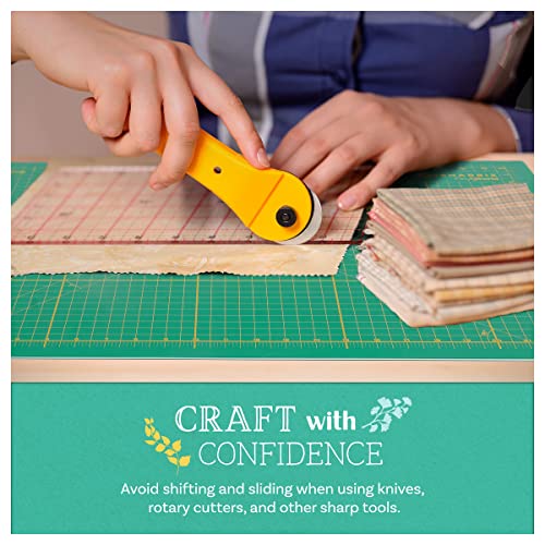 18 x 24 Cutting Mat for Sewing, Self Healing Double Sided Quilting Crafts Mat - Fabric Cutting Mat - Non Slip surface - Rotary Cutting Board Green - view 5
