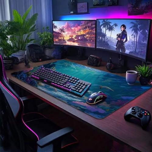 Sea Turtles Large Gaming Mouse Pad Desk Mat 31.5"x15.7" - view 2