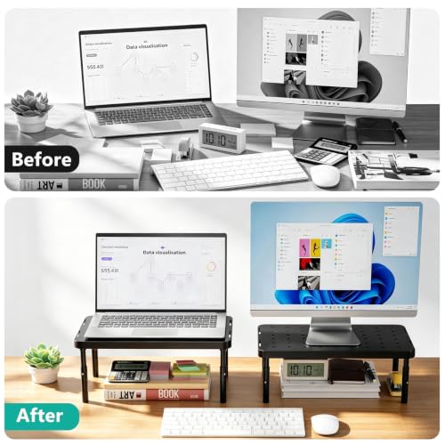 Computer Monitor Stand for Desk, Adjustable Laptop Riser, up to 44 lbs - view 3