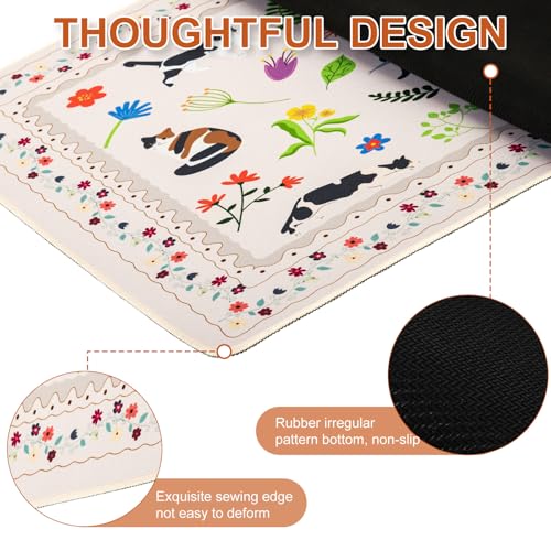 Cute Cat Desk Mat for Keyboard and Mouse,XXL Large Mouse Pad - view 6