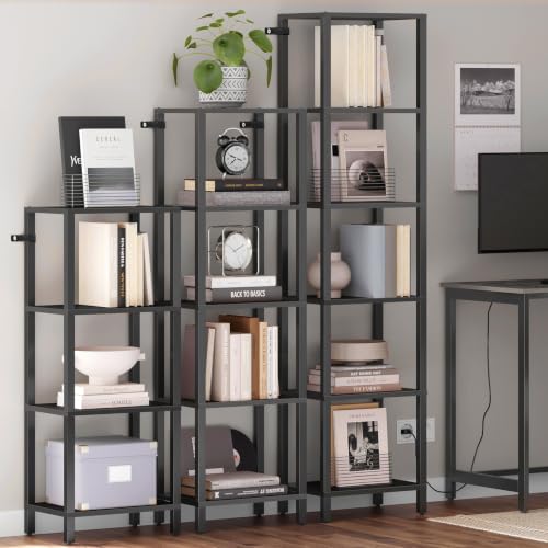 Bookshelf, 4-Tier Small Narrow Book Shelf for Small Space - view 4