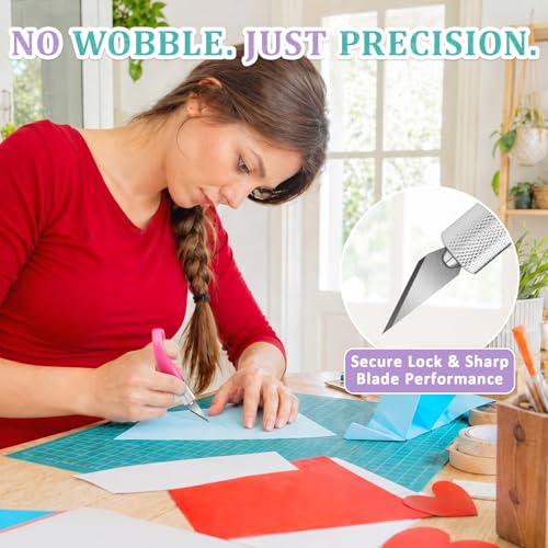 Fingertip Craft Knife, Detail Hobby Knife with 5 Extra #11 Blades - view 5