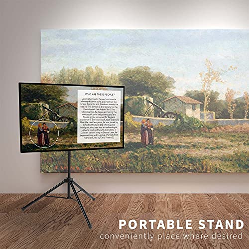 Tripod 37 to 75 inch LCD LED Flat Screen TV Display Floor Stand, Portable Height Adjustable Mount, Black, STAND-TV75T - view 6