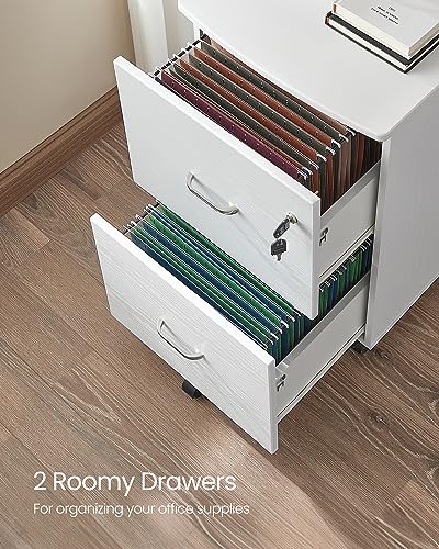2-Drawer File Cabinet, Small Rolling, Locking, Printer Stand - view 5