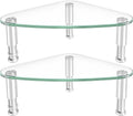 2 Pack Computer Monitor Riser | Triangle Desktop Universal Corner Stand for Computer Monitor & Laptop HD01T-203