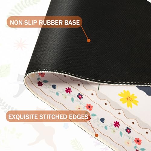 Cute Cat Desk Mat for Keyboard and Mouse,XXL Large Mouse Pad - view 4