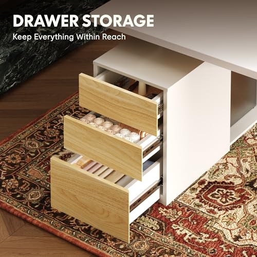 EN2 55"x28" Standing Desk Bundle with Storage Cabinet, White - view 4