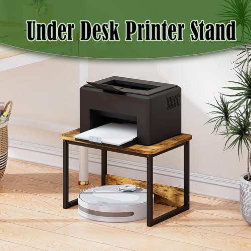 Printer Stand for Desk, Desktop Shelf Printer Riser for Home Office - view 3