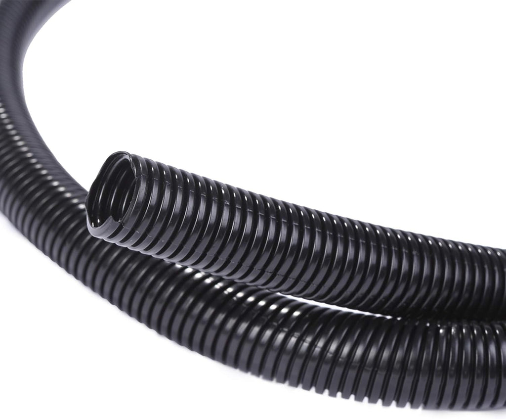 50ft - 1/4 inch Split Wire Loom Tubing - Black