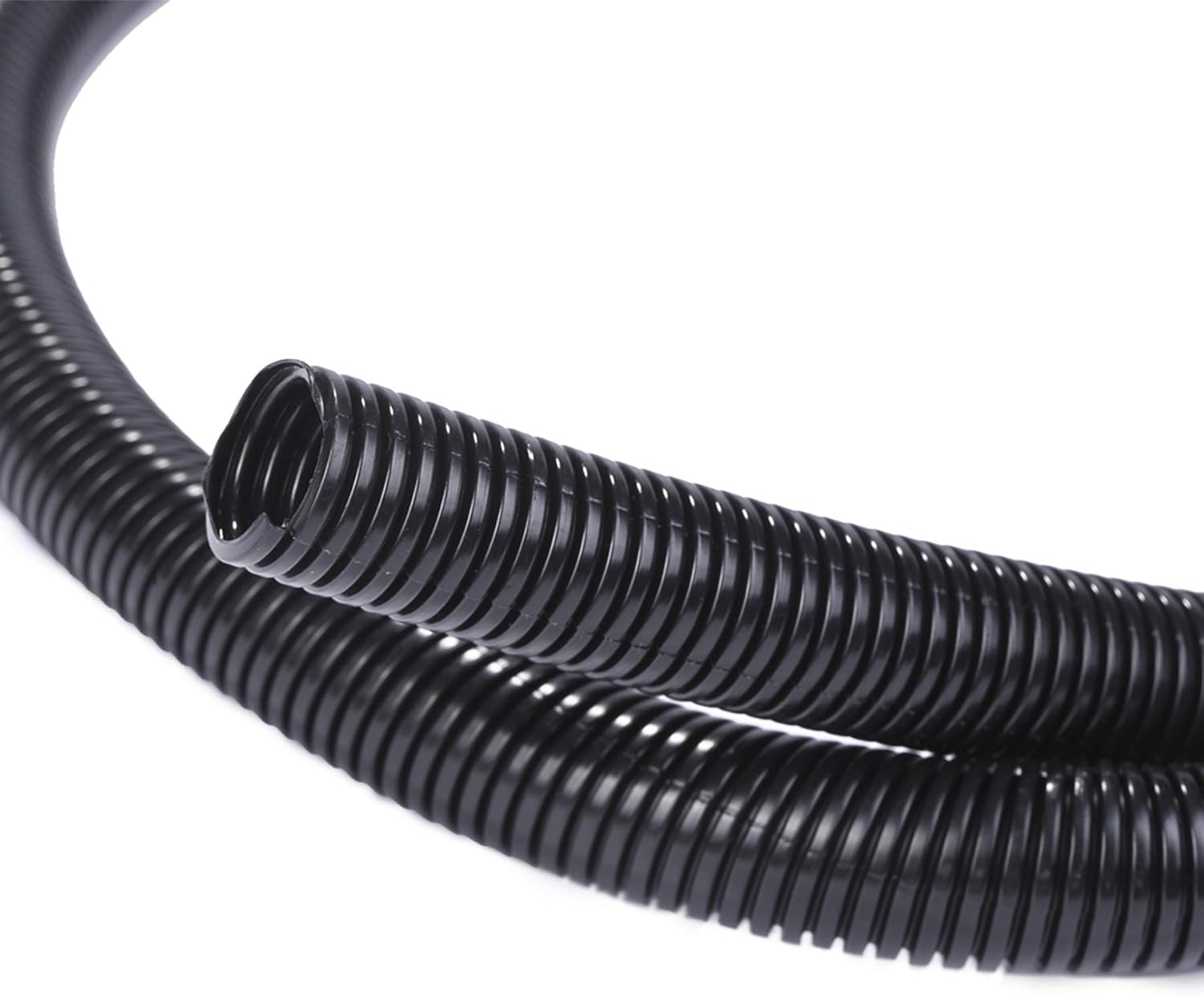 50ft - 1/4 inch Split Wire Loom Tubing - Black