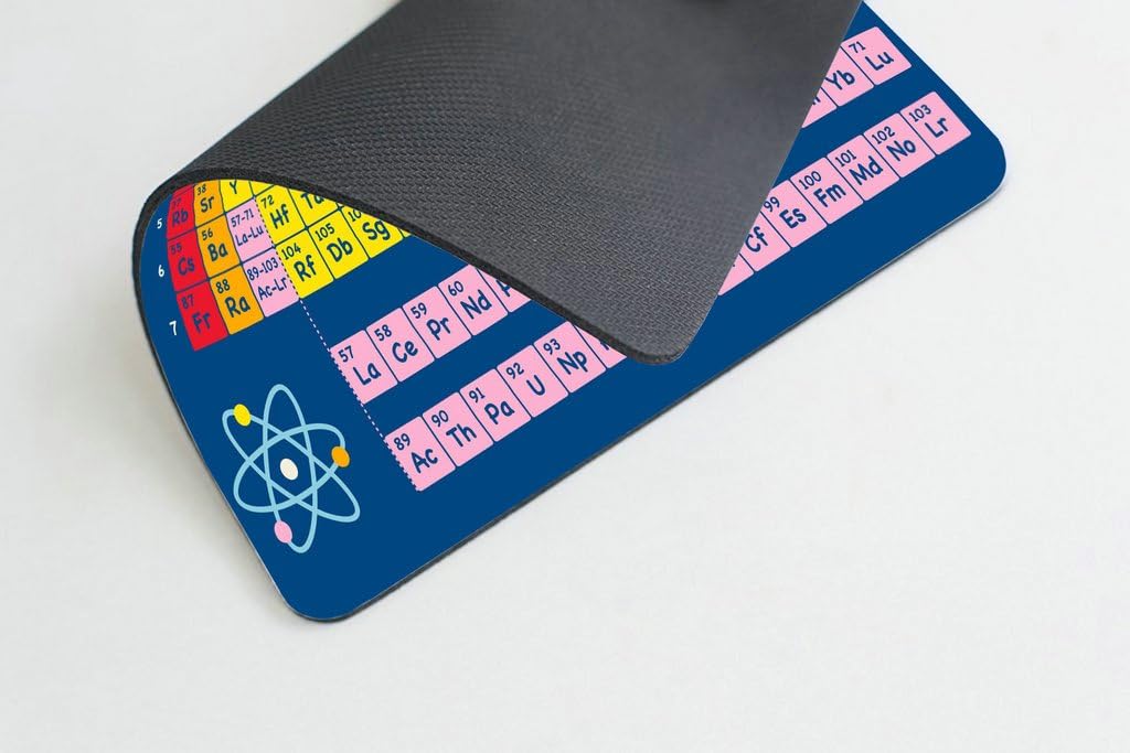 Gaming Mouse Pad Custom,Periodic Table by Chemistry Elements for Classroom Geek Science Lovers Non-Slip Thick Rubber Large Mousepad - view 4