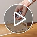 Stackable Acrylic Desk Organizer with Lid, Clear, 1 Count - view 7
