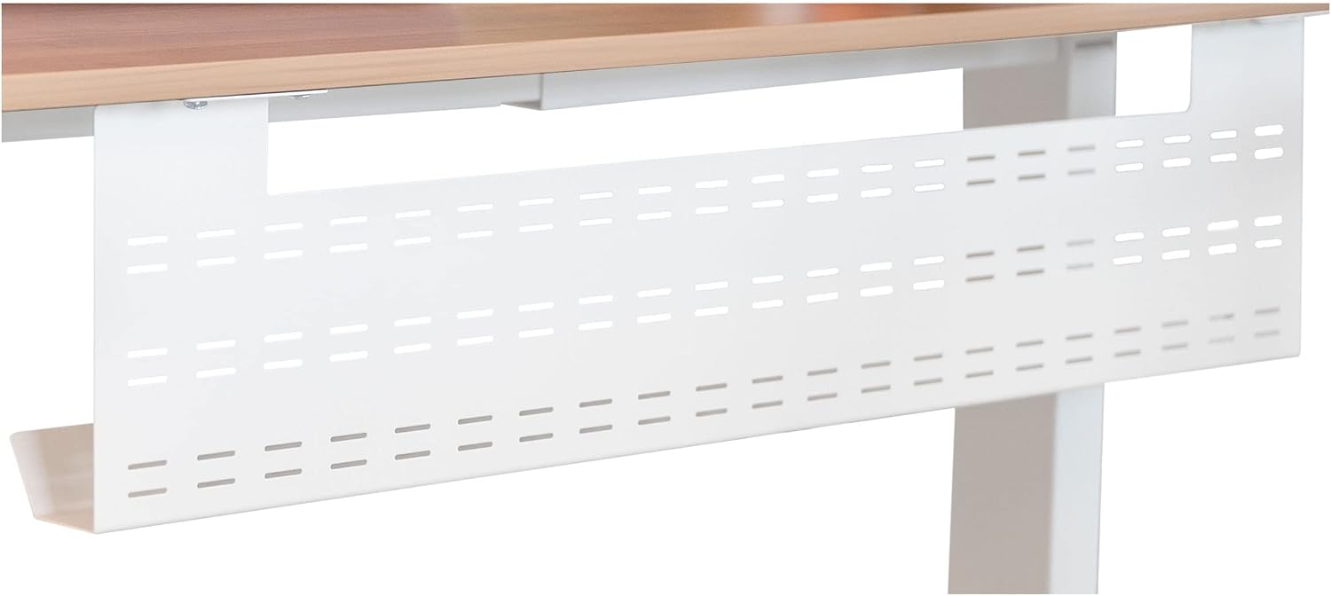 Stand Up Desk Store Under Desk Cable Management Tray Black Horizontal Computer Cord Raceway and Modesty Panel (Black, 51") - view 7