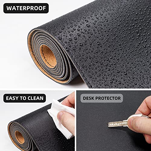 Large Desk Mat, 47" x 23.6", Black - view 4