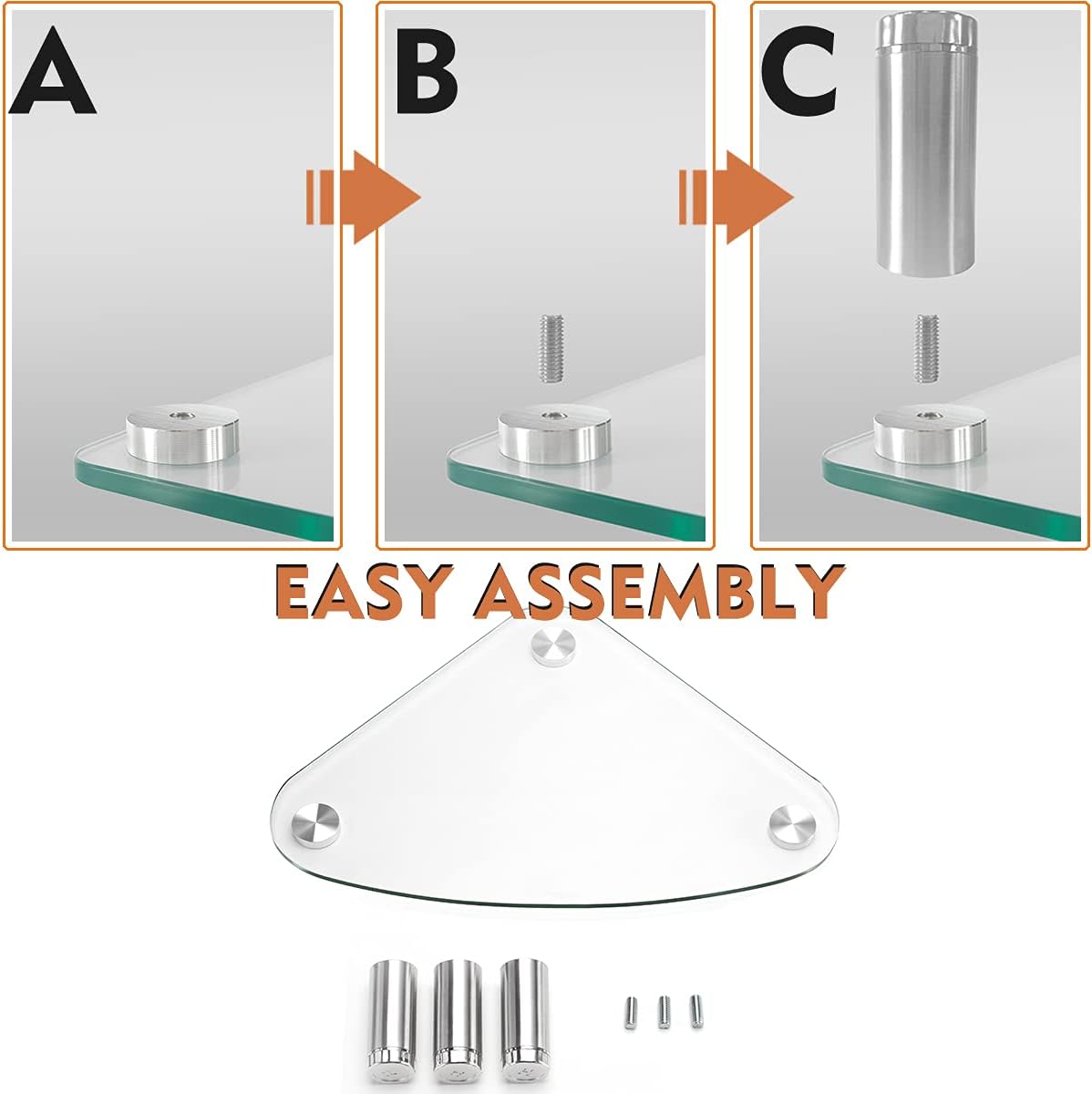 2 Pack Computer Monitor Riser | Triangle Desktop Universal Corner Stand for Computer Monitor & Laptop HD01T-203 - view 7