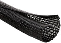 Braided Split-Sleeve Wire Loom for High-Temperature Automotive Harness and Home Cable Management 25 feet (1/4")