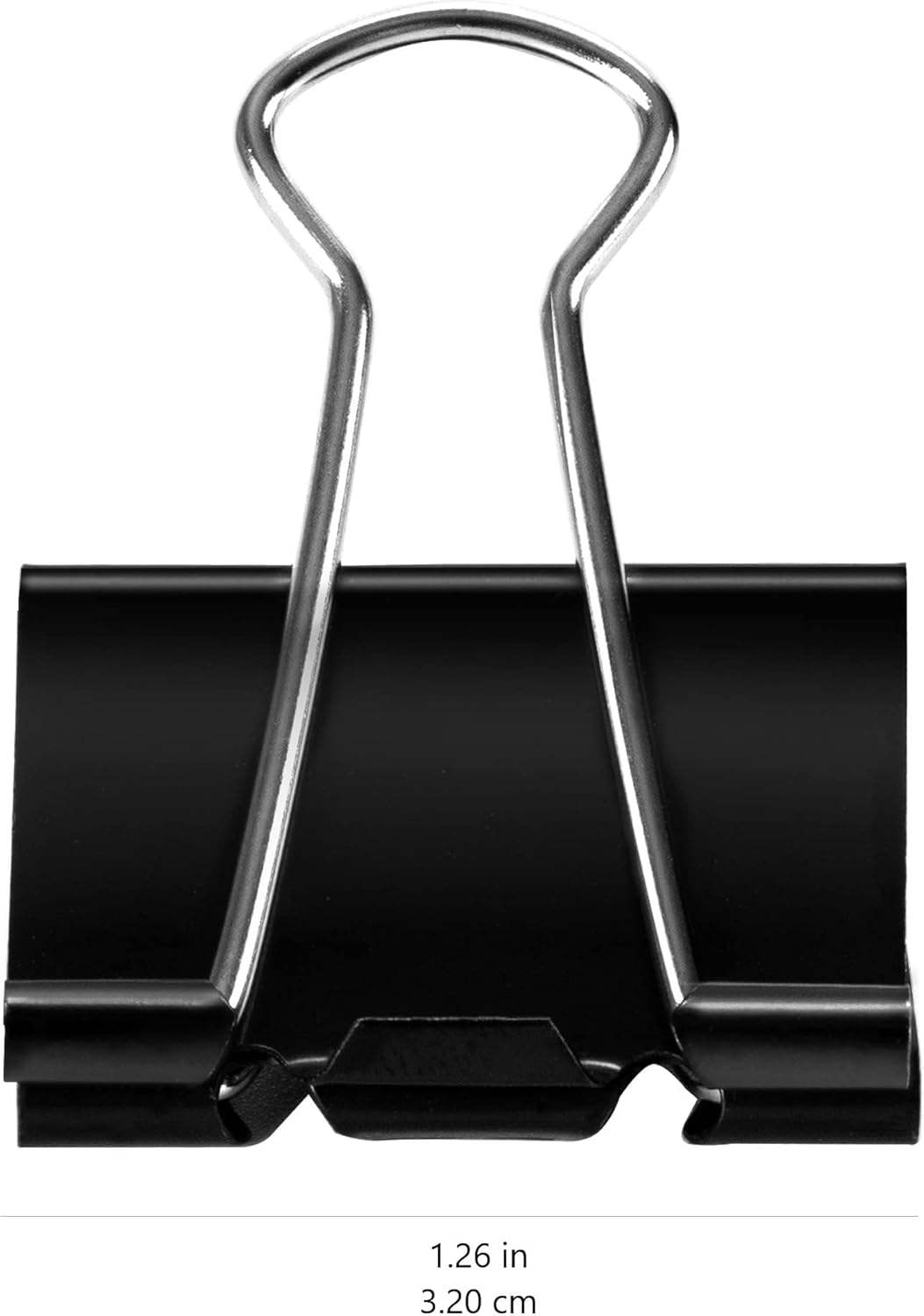Sturdy Binder Clips, Office Supplies, Medium 1.25 in, Document Organizing, Black, 96 Count (8 Pack of 12) - view 5