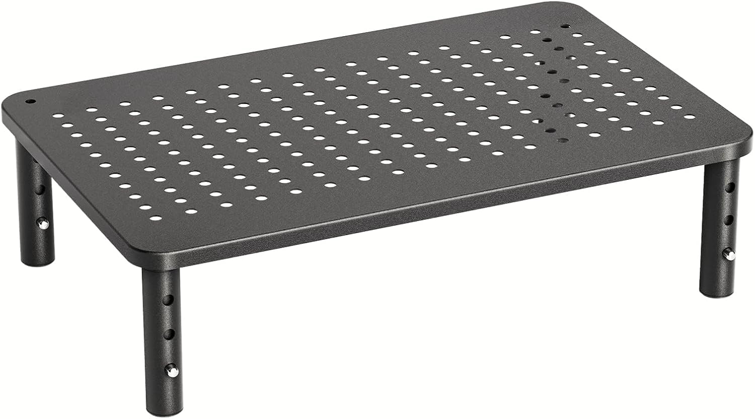 Monitor Riser - 3 Height Adjustable Stand for Laptop, Computer, iMac, PC, Printer, Desktop Ergonomic Metal Monitor Riser with Mesh Platform - view 8