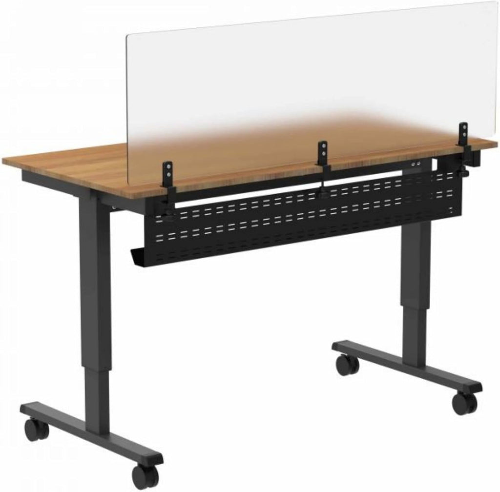 Stand Up Desk Store Under Desk Cable Management Tray Black Horizontal Computer Cord Raceway and Modesty Panel (Black, 51") - view 2