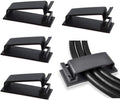 50Pcs Self Adhesive Cable Management Clips - Black | for TV PC Ethernet Cable, Wall, under Desk Home Office