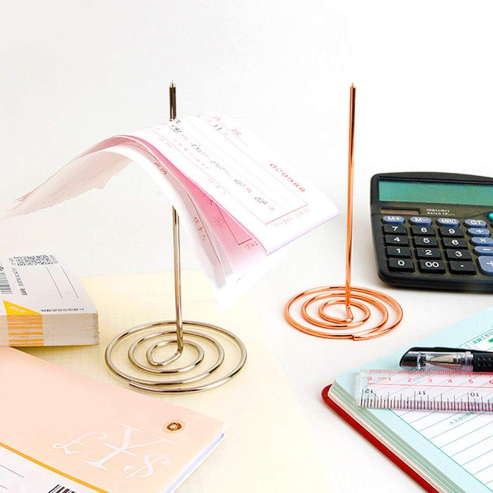3 Pcs Menu Summons Fork Receipt Holder Invoice Holder for Restaurant Checks Bills Memos Notes Tickets Office Desk Organizer 5.70 X 2.95 X 0.12 in - view 2