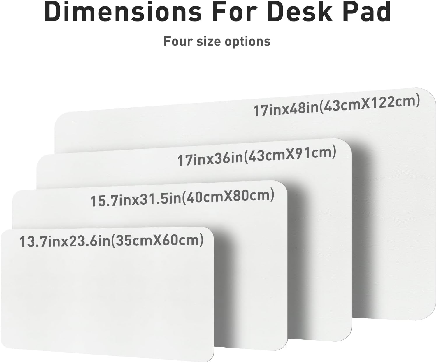 Leather Desk Pad Protector, Mouse Pad, Office Desk Mat, Non-Slip PU Leather Desk Blotter, Laptop Desk Pad, Waterproof Desk Writing Pad for Office and Home (Off-White,31.5" x 15.7") - view 7