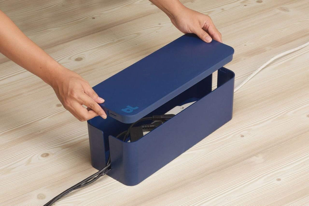 Cable and cord management system - (moonlight blue) - pack of 2 - view 4