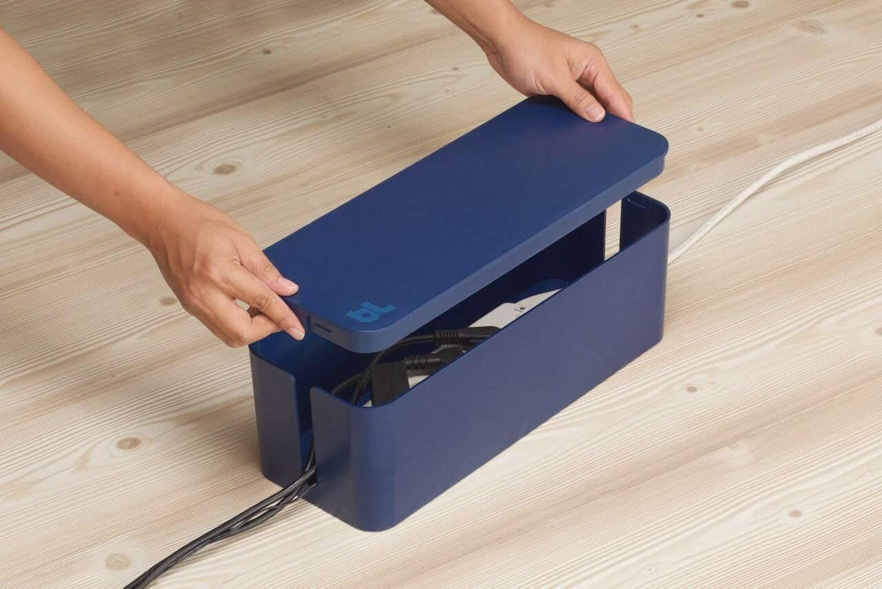 Cable and cord management system - (moonlight blue) - pack of 2 - view 4