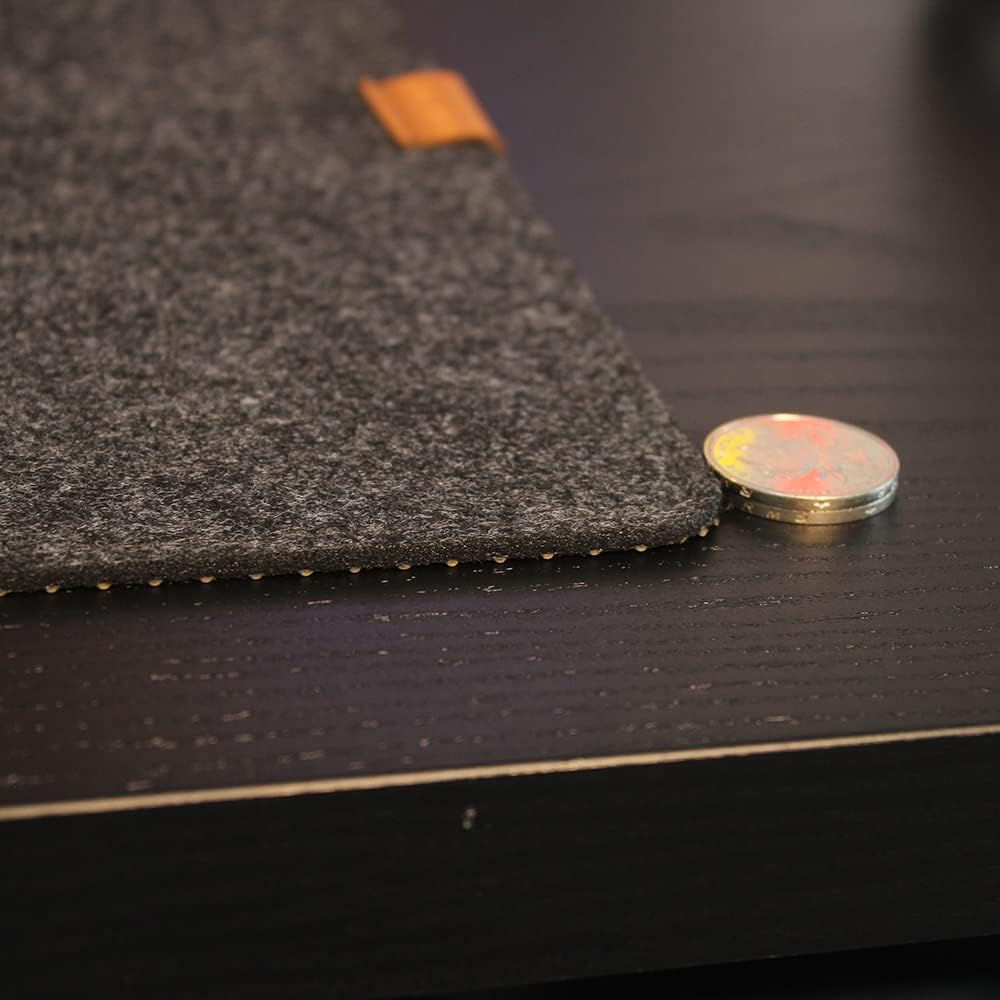 Felt Desk Mat,Non-Slip Mouse Pad, 27.5"x11.8" Office Supplies Desk Protector, Desk Accessories for Home and Office (Black) - view 6
