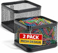 Mesh Paperclip Holder For desk, Paperclip Holder Desk Accessories Holder(2 Pack)