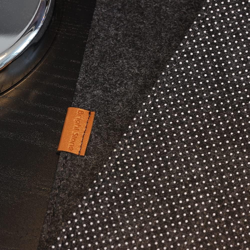 Felt Desk Mat,Non-Slip Mouse Pad, 27.5"x11.8" Office Supplies Desk Protector, Desk Accessories for Home and Office (Black) - view 5