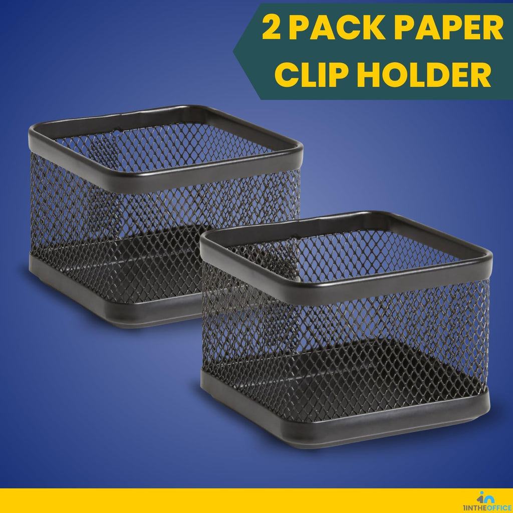 Mesh Paperclip Holder For desk, Paperclip Holder Desk Accessories Holder(2 Pack) - view 7