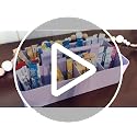 Portable Caddy Organizer -2 Stackable Plastic Caddy with Handle | Desk, Makeup, Dorm Caddy, Classroom Art Organizers (Made In Usa) (Ivory/Orion Gray) - view 7