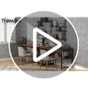 Two Person Desk with Bookshelf, 78.7 Computer Office Double Desk for Two Person, Rustic Writing Desk Workstation with Shelf for Home Office (Brown) - view 7