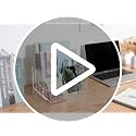 Clear Acrylic Desk Oganizer, 9 Compartments, Office Supplies and Desk Accessories Organizer, Home Decor Desktop Organizer (Clear) - view 7