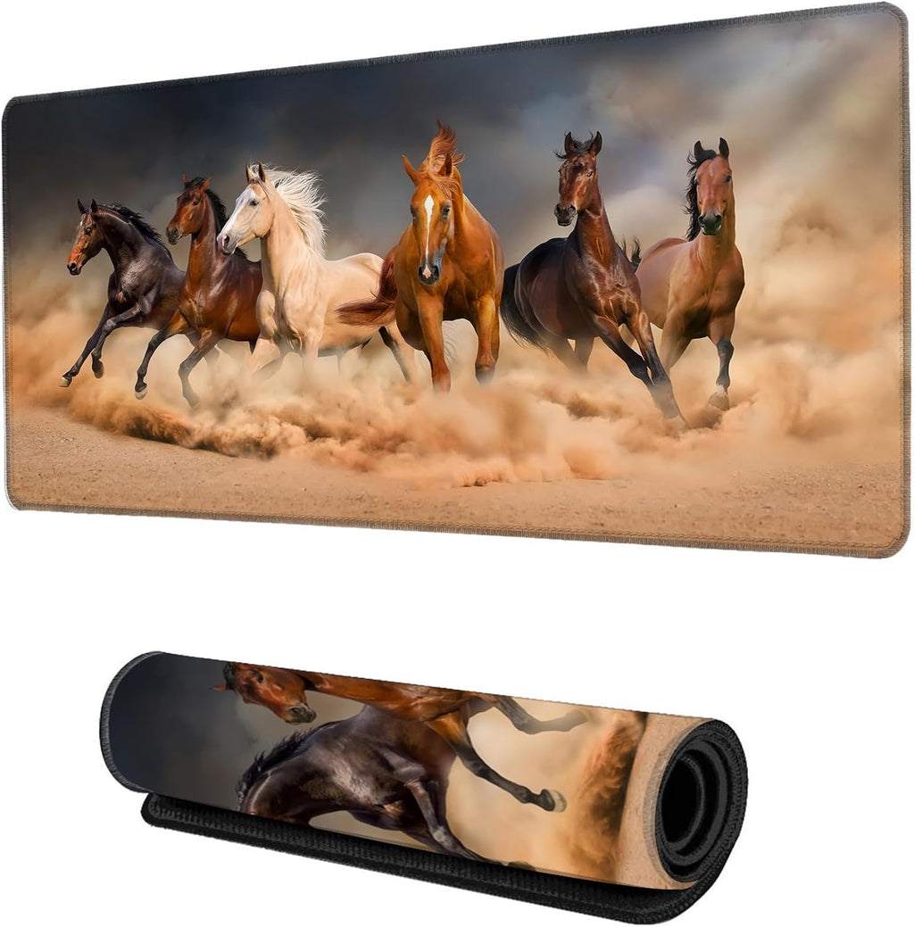 Desk Mat for Desktop,Extended Gaming Big Foot Forest Mouse Pad,Non-Slip Rubber Base Mousepad with Stitched Edges for Office Home Desk Decor,31.5X15.7 Inch - view 7