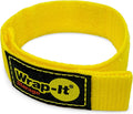 Quick-Straps - 12" (12 Pack) Yellow - Extension Cord Holder for RV and Boat Organizing | Extension Cord Holder for RV and Boat Organizing