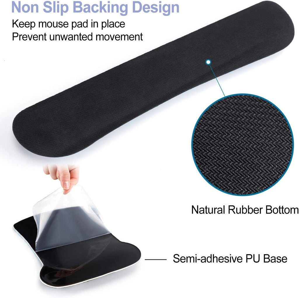Keyboard Wrist Rest Mouse Pad Support, Gel Ergonomic Mouse Pads for Computer Laptop PC, Comfortable Durable Mousepad Keyboard Wrist Rests for Easy Typing Pain Relief, Romantic Starry Night Sky - view 7