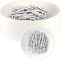 Magnetic paper clip holder - easy toss & pick-up - holds various metal parts - powerful sweep-up magnet - ideal locker accessory & home & office organizer - white