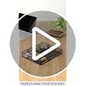 Metal Mesh Desk Organizer with 6 Compartments, Anti-Slip Pen Holder Storage Tray for Office Supplies and Home, Black - view 7