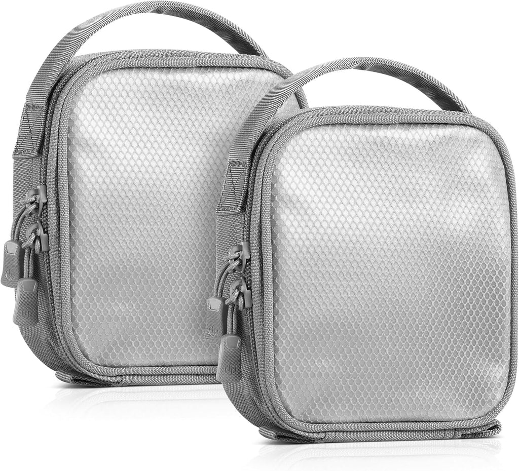 Core Tactical Mesh Zipper Pouch, 6" x 6" Modular EDC Tool Organizer Range Gear Utility Storage Pocket w/Hook Backing, Dump Pouch with Handle, 2-Pack - view 6