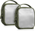 Core Tactical Mesh Zipper Pouch, 6" x 6" Modular EDC Tool Organizer Range Gear Utility Storage Pocket w/Hook Backing, Dump Pouch with Handle, 2-Pack
