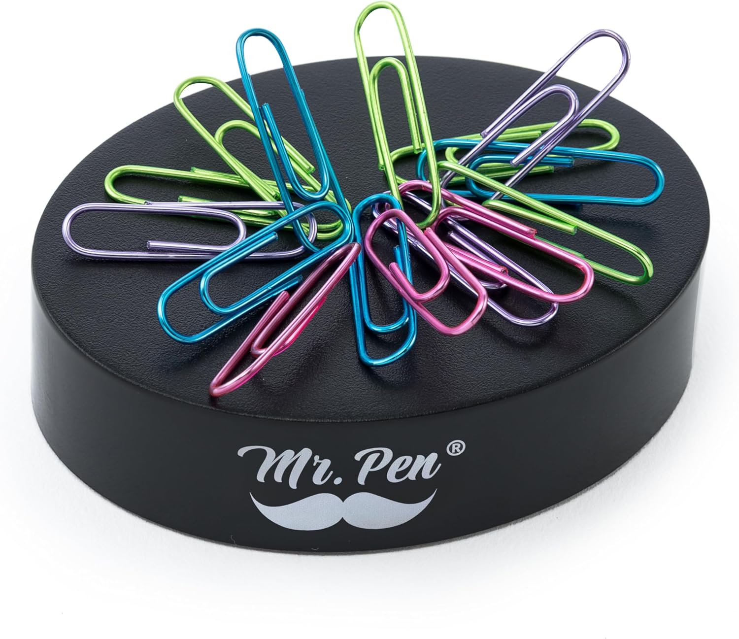 Magnetic Desk Toy With Colored and Silver Paper Clips (100 Pieces), Desk Toys, Desk Decor, Desk Accessories, Paperweight, Cute Office Supplies, Paper Clips Holder, Paper Clip Dispenser | Paperclip Holders for Desk, Paper Clip Dispenser, Paper Clips Holder - view 5