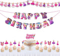 Barbe Theme Birthday Party Supplies - Decoration Set for Home Celebration, Cartoon Theme Party Décor Kit with Banner, Cake Topper and Table Decoration Accessories for Event Setup
