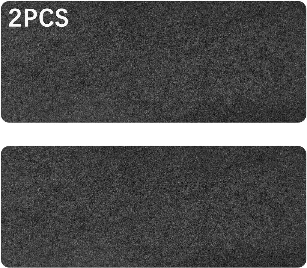 Large Felt Desk mat 36x12 inches, with Non-Slip Full Desk Mouse Pad,Office Computer Desk Mat for Keyboard,Felt Desk Mat for Desk Pad Protector (Dark Gray) - view 7