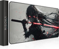 XXL anime gaming mouse pad 35.4 x 15.7 inch - water-resistant | stitched edges - large XL mousepad for desk - gamer accessories big full deskpad mat game mousepads deskmat